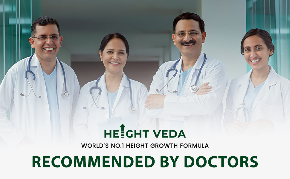 Herbal Deck Height Veda Supreme Grow Tall Formula Powder – Natural Ayurvedic Supplement for wellness Support – 150g Jar