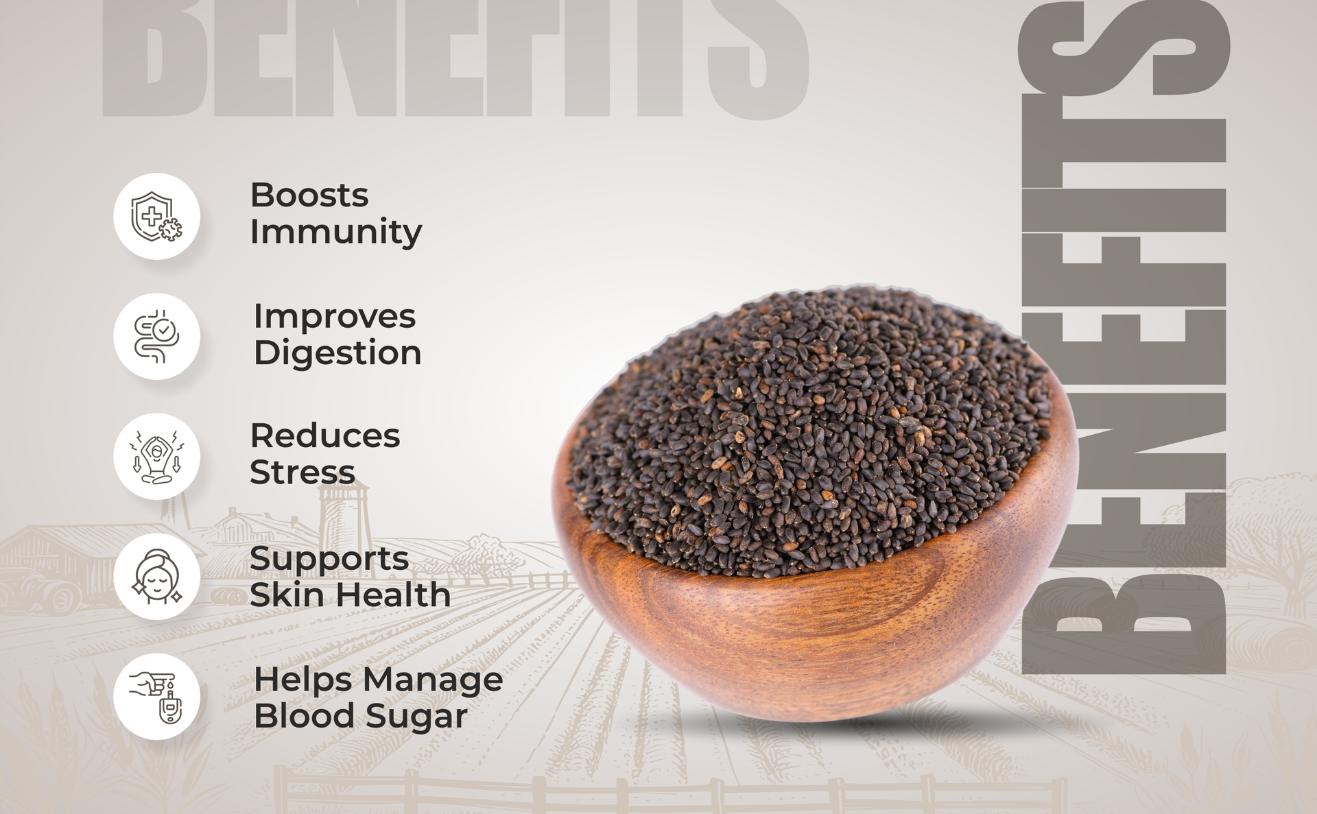 PureAranya Natural Tulsi Seeds 100g | Boosts Immunity & Skin Health | Supports Joint & Bone Health | Aids Weight Management | Rich in Fiber & Antioxidants