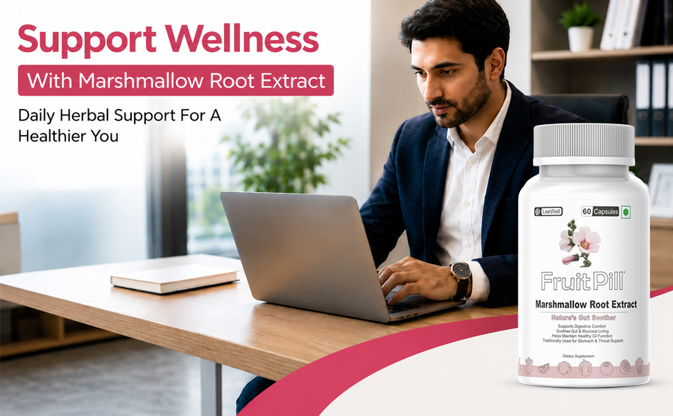 (LeeWell) Marshmallow Root Extract Supplement - 60 Capsules