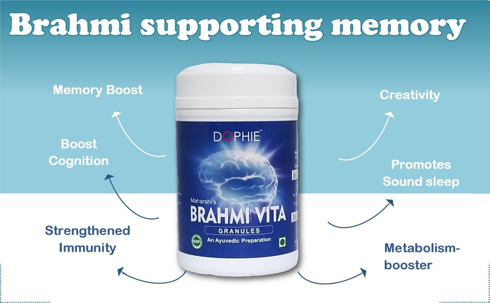 Brahmi Vita Granules-Kerala Herb For Support Memory Enhancement,Brain&Nervous System Brahmi Is Excellent For Improving Your Brain Functions And Strengthening Your Memory,300G