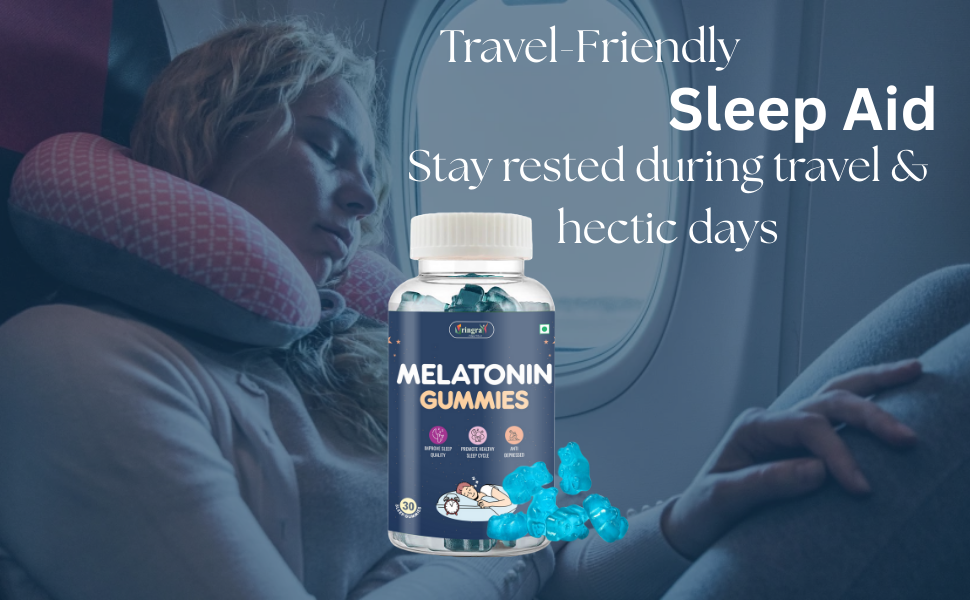 Melatonin 10mg Sleep Gummies - Sleep Solution for Men & Women 30 Veg Gummies