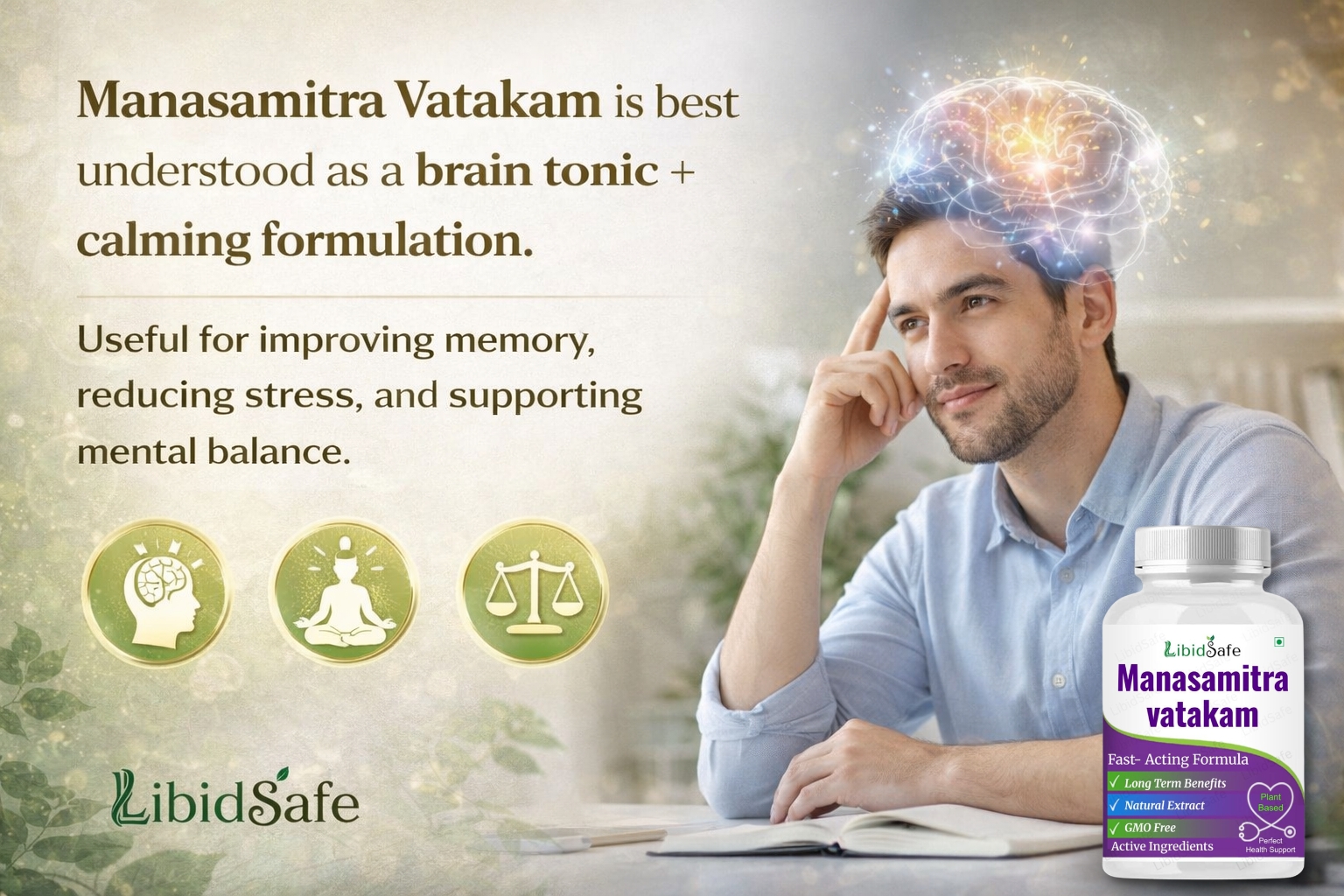 Get Manasmitra Vatakam Capsule with One Another Effective Medicine For Extra Benefits – Ayurvedic Herbal Formula for Many Health Benefits and Stress Relief (Pack of 2)