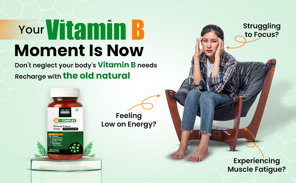 B-Complex Veg Tablets | All 8 Essential B Vitamins for Immunity, Energy & Nerve Health | Vitamin B Complex Supplements for Women & Men - 60 Vegetarian Tablets
