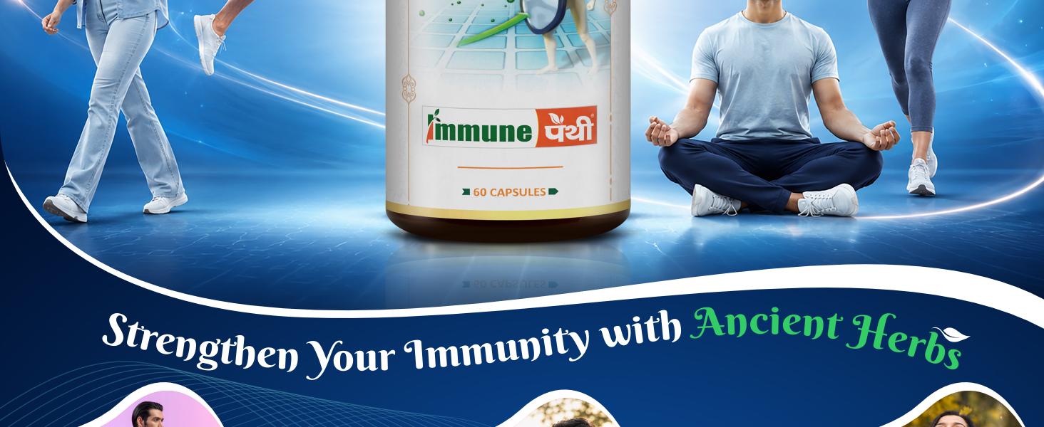 Shuddhi Immune Pathy Capsules | Ayurvedic For Immune System | Naturally Blended With Neem, Haldi, And Dalchini | Natural Multivitamin For Wellness, 60 Capsule