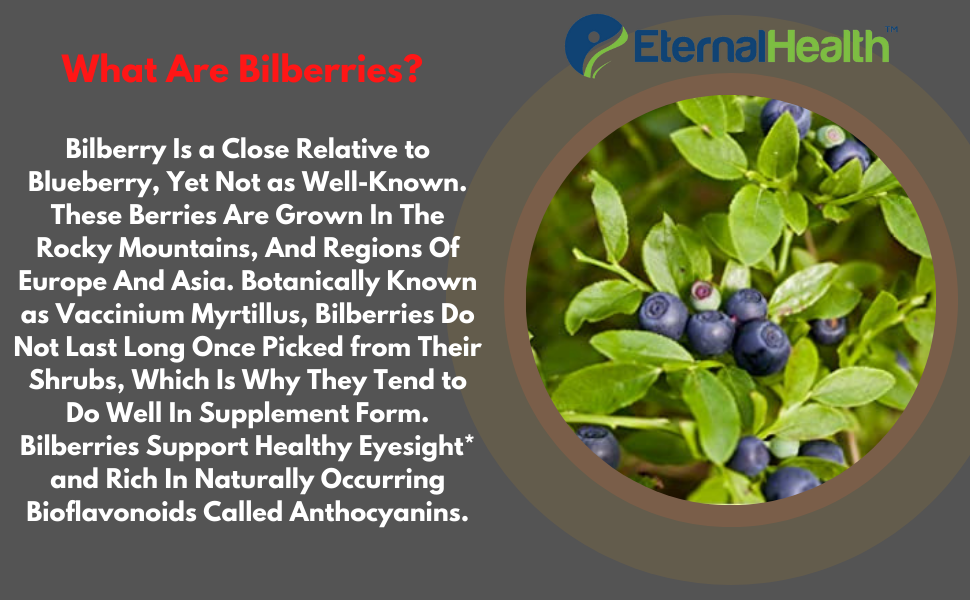 EternalHealth Vitamin A (Double Strength) with Bilberry Extracts and Retinyl palmitate Extracts- High Potency Form - Supports Healthy Vision & Immune System and Healthy Growth – 90 Veg Capsules