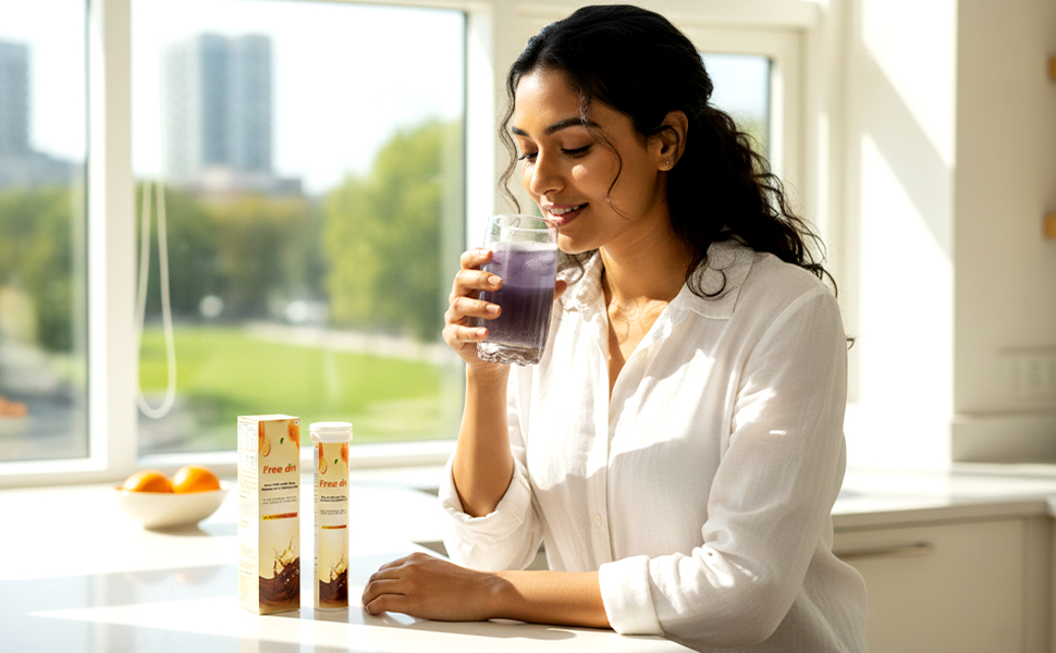 Free On Iron, Folic Acid, Zinc, Vit C & B12 Effervescent, 20 Tablets