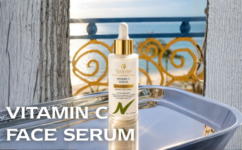 Vitamin C Face Serum for Glowing Skin | Brightening & Dark Spot Care | Vitamin C, Hyaluronic Acid & Niacinamide | Lightweight Daily Serum | For Men & Women | 30ml