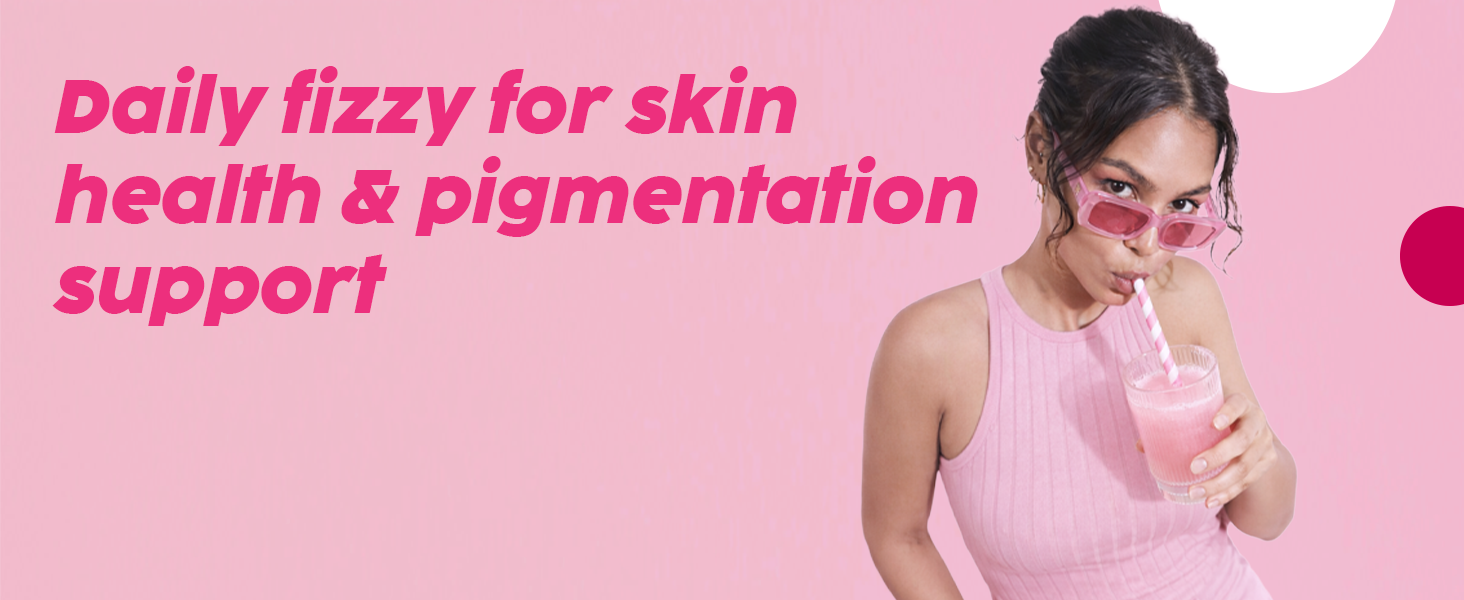 PLIX THE PLANT FIX Glowy Skin Bubbly Effervescent for Clear-Looking, Hydrated & Youthful Skin | 600mg Glutathione, Vitamin E & Hyaluronic Acid | No Maltodextrin | Watermelon Flavour | Pack of 2