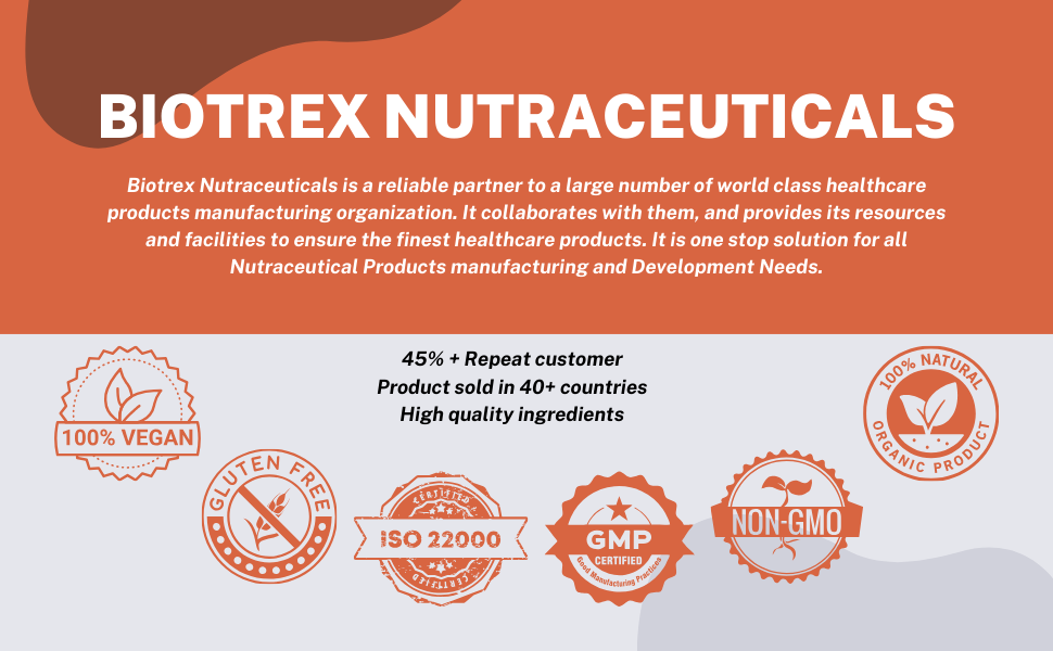 Biotrex Beta Carotene 25000IU - Essential for good vision, healthy hair and skin (60 Capsules), nutritional supplement, multivitamins, vitamin capsules, for men, women and adults, health supplements,