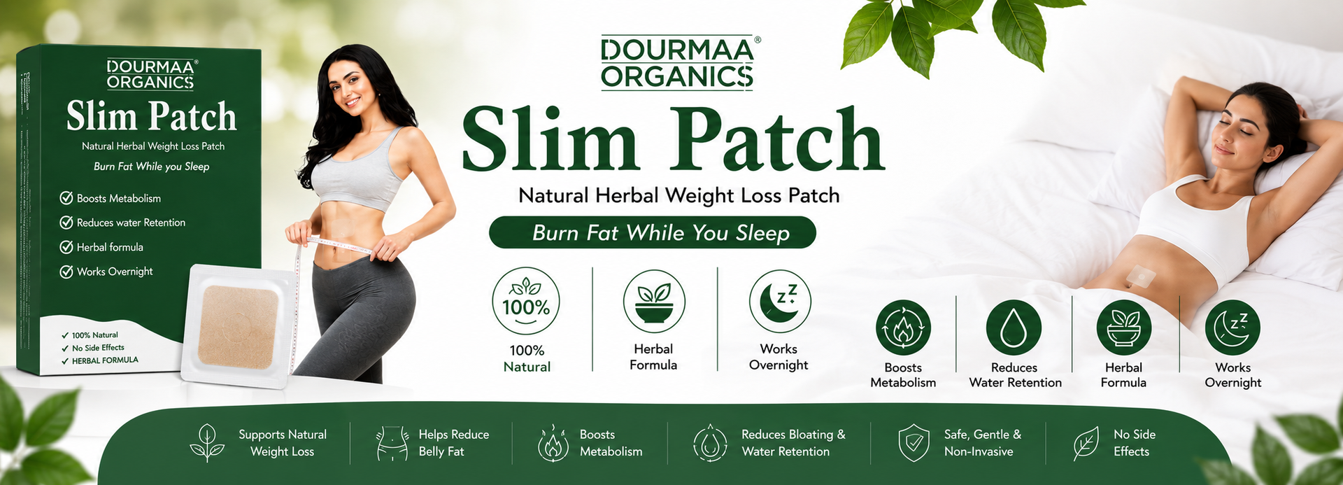 Natural Herbal Slim Patch, 10-Patches