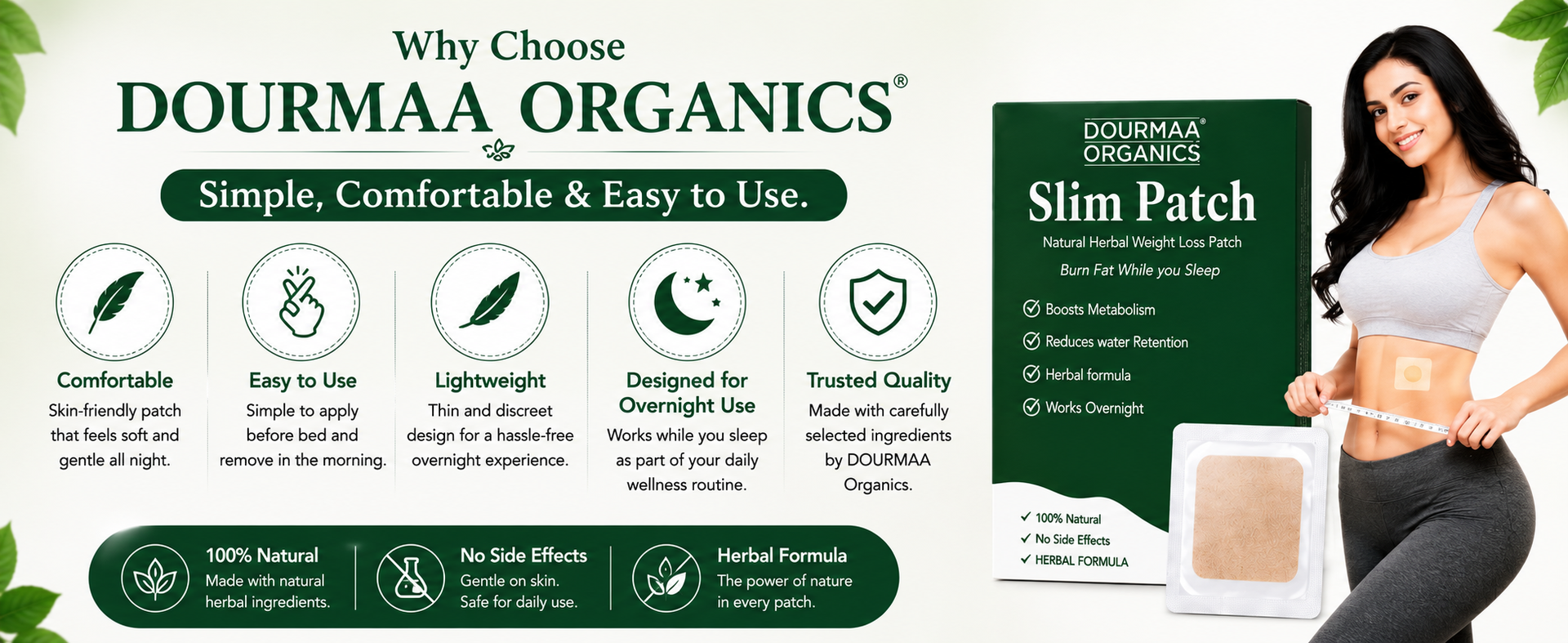 Natural Herbal Slim Patch, 10-Patches
