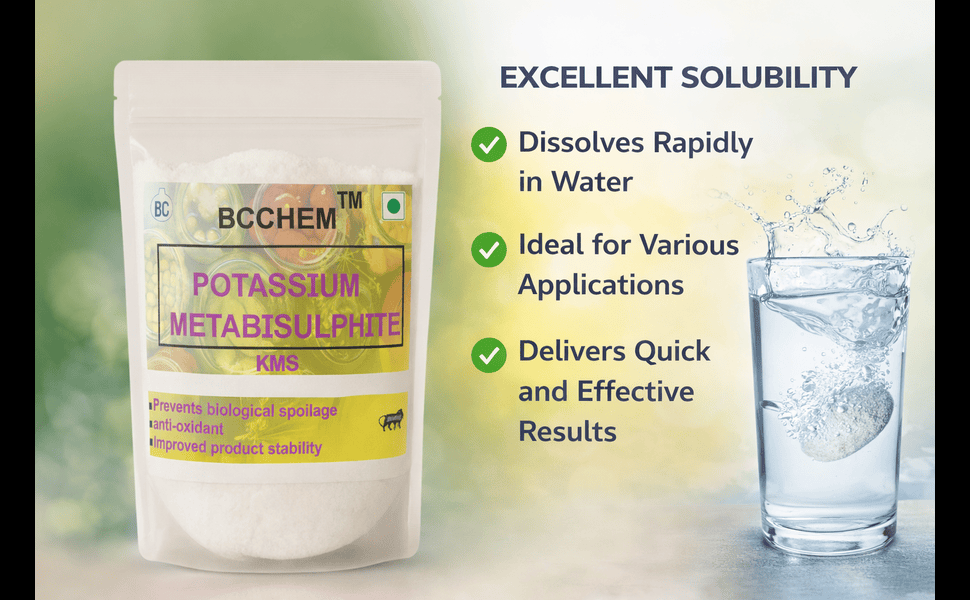 Potassium metabisulphite-250 gm| food grade preservative for achar,vegetables |KMS powder