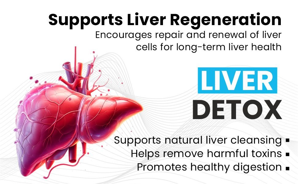 Liver Detox Supplement - Natural Detoxification Formula - Milk Thistle - Digestive Enzymes - Supports Liver - Fit Health Fatty Liver Care - Body Detox Support - 100 Capsules