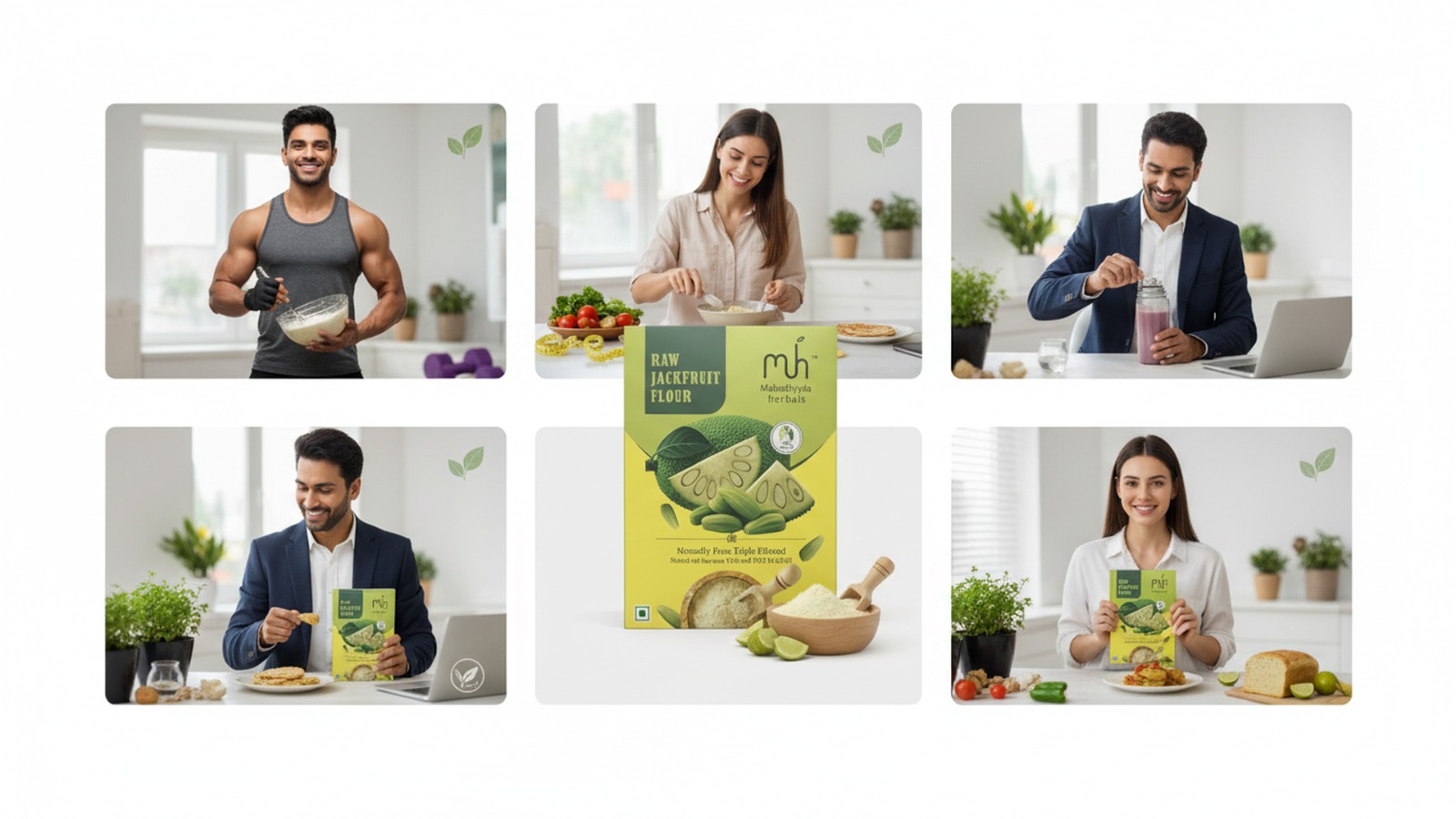 Mahadhyuta Herbals Raw Jackfruit Powder | Low Glycemic Index Flour Alternative | High Fiber Natural Supplement for Weight Management & Sugar Control | 100% Pure, No Additives, Gluten Free, Vegan-250g