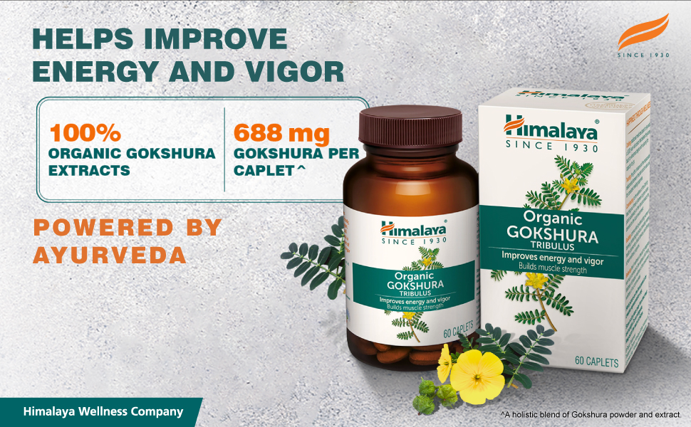Himalaya Organic Gokshura Pack of 60
