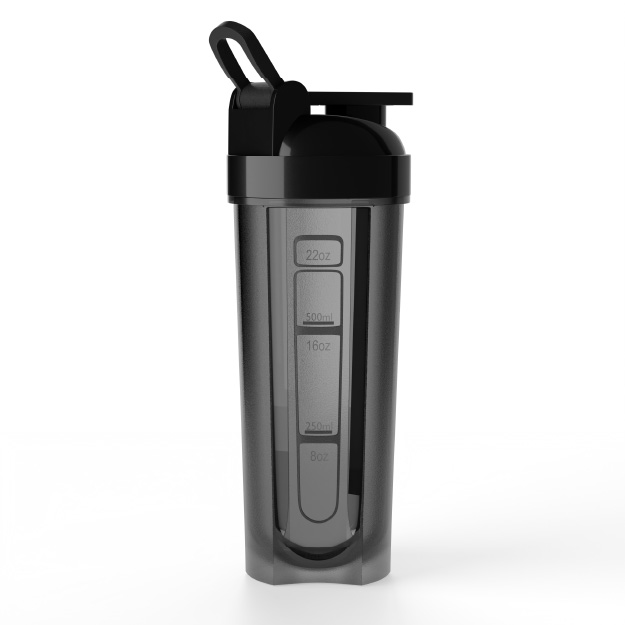 Lifelong Gym Typhoon Shaker Bottle 700ml | BPA Free Protein Shaker Bottle for Gym | Sipper Water Bottle for Adults |100% Leakproof Bottle for Protein, BCAAs, Pre Workout for Men & Women (Black)