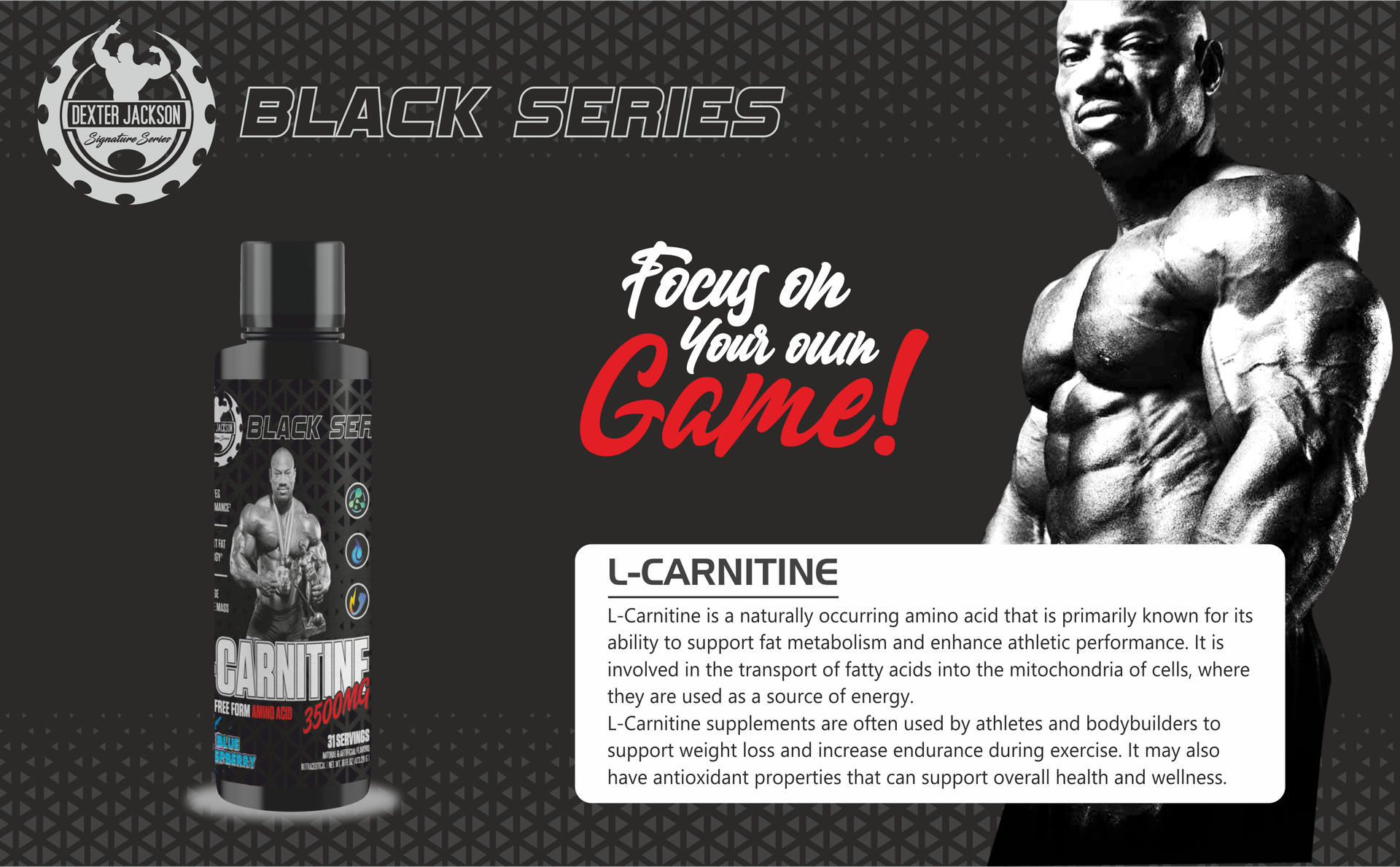 Dexter Jackson Black Series Carnitine liquid | Free from Amino Acid | Green Apple Flavor |31 Serving,3500 MG (473.28 ML)