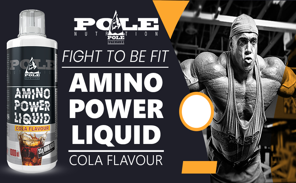 Pole Nutrition Amino Power Liquid Cola Flavour 1000ml - Premium Amino Acid Supplement for Enhanced Performance and Recovery