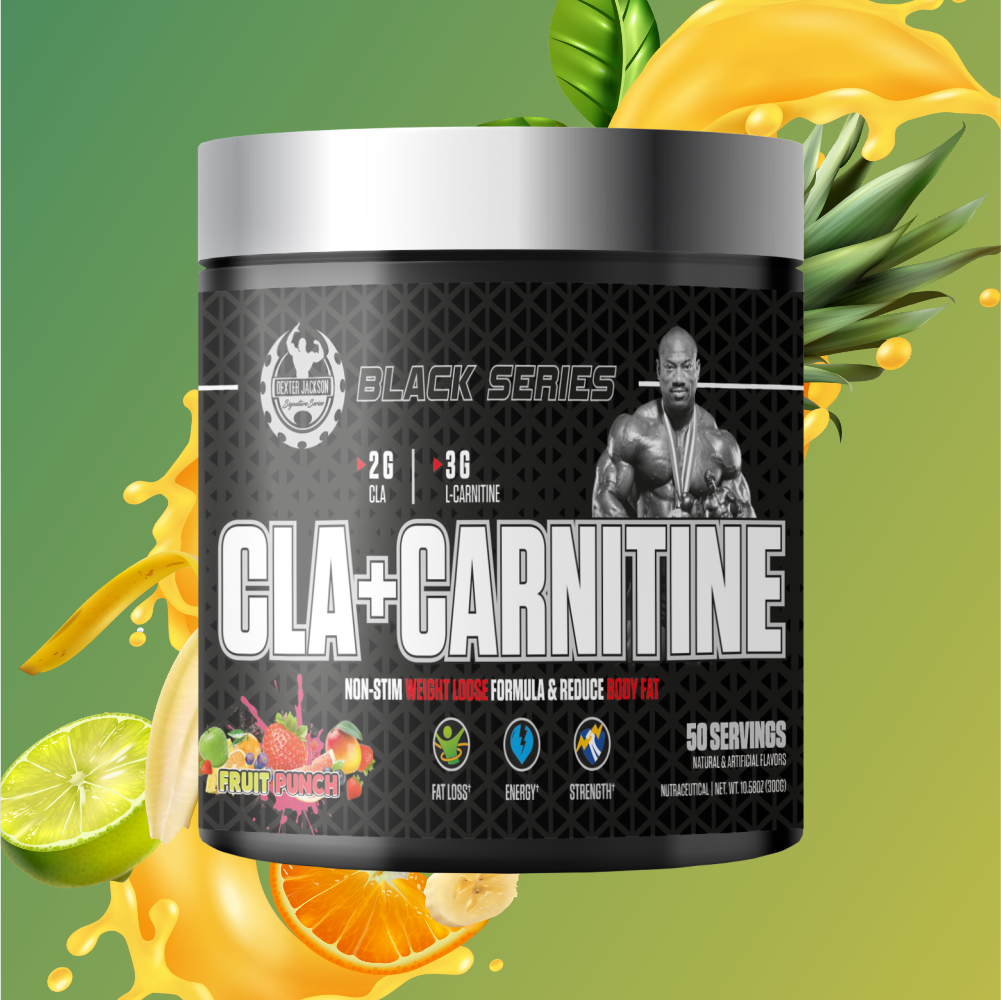 Dexter Jackson Signature Series Black Series Cla + Carnitine | Watermelon Flavor | 50 Servings, 300G - Advanced Fat Metabolism Support For Peak Performance