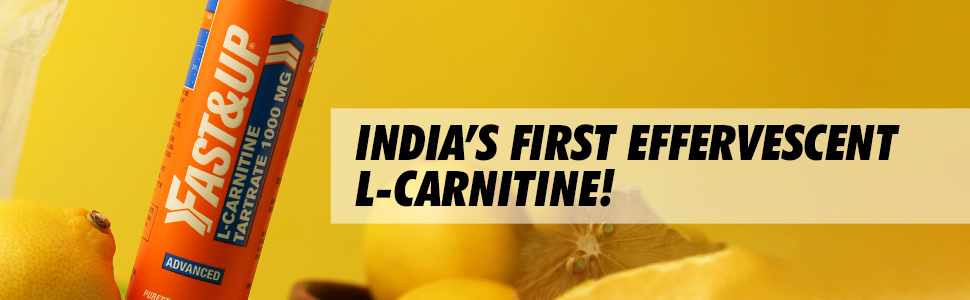 FAST&UP L-Carnitine Tartrate 1000mg (20 Effervescent Tablets, Lemon Flavor) & Fast&Up Vitalize - Immunity Essential Multivitamin (20 Effervescent Tablets - Orange Flavor)