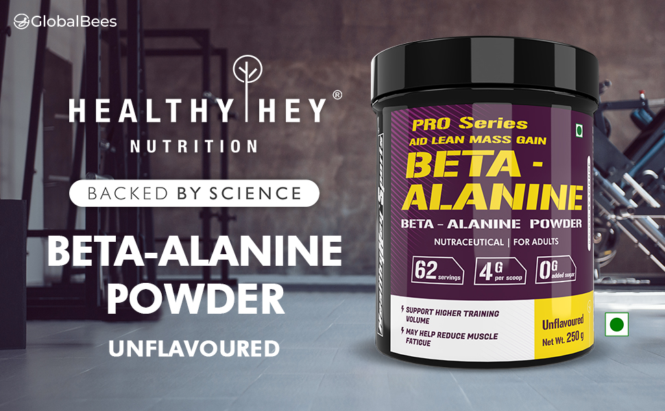 HealthyHey Sports - Beta-Alanine Powder for Endurance - 250 grams