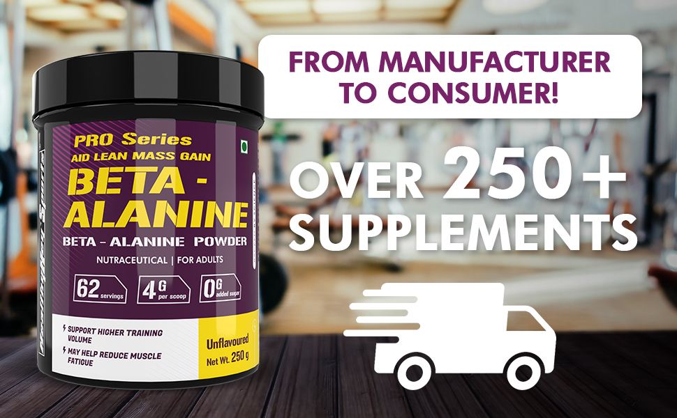 HealthyHey Sports - Beta-Alanine Powder for Endurance - 250 grams