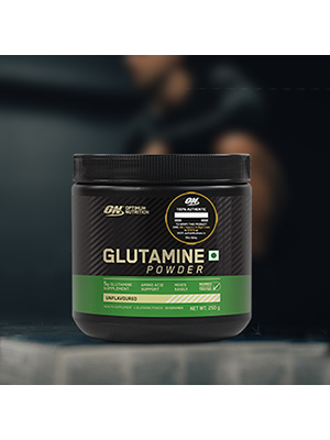 OPTIMUM NUTRITION (ON) Gold Standard 100% Whey Protein Powder 1 Lbs, 454 G (Vanilla Ice Cream) & L-Glutamine Powder, 250 Gram, 1 Scoop
