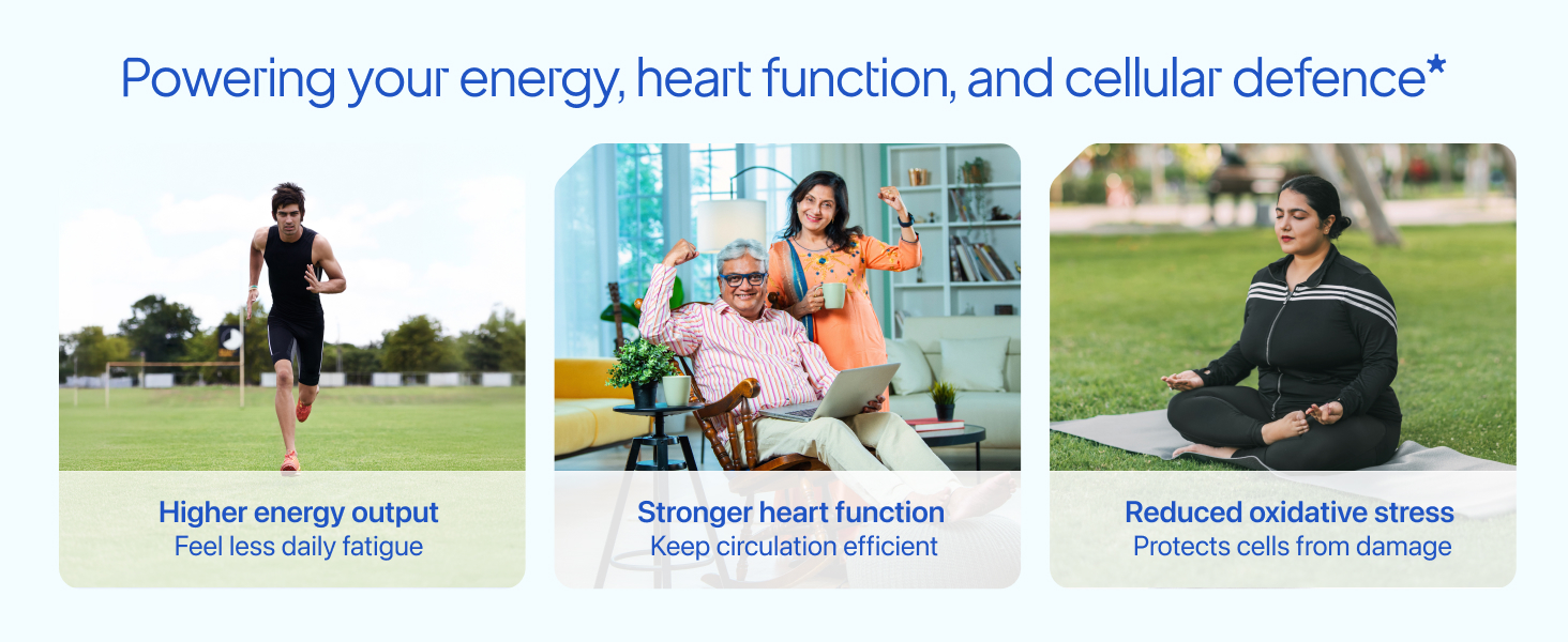 Decode Age CoQ10 (Coenzyme Q10) with Piperine 5mg for High Absorption | Ubiquinol Formula Supports Heart & Vascular Health, Cellular Energy & Healthy Ageing | 60 Capsules, 2 Month Supply