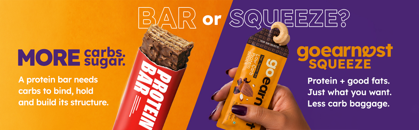 Goearnest Almond Chocolate Low Carb, High Protein Snack | 9g Protein, 5g Net Carbs | No Added Sugar, High Fibre, Gluten Free | 30g