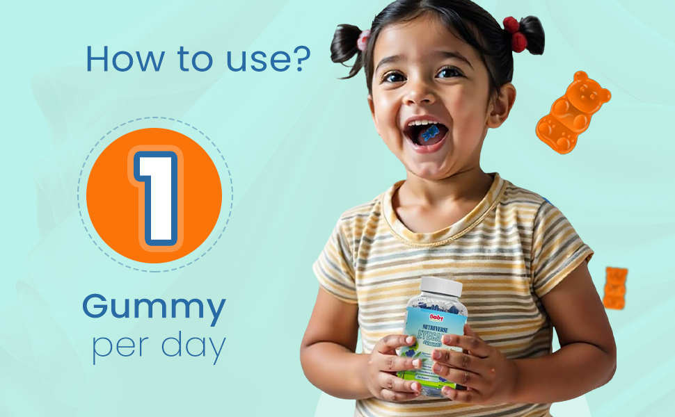 BabyOrgano® Nutriverse Eye Care Gummies for Kids (2-15 Years) – Sharper Vision and Healthy Eyes with Natural Ingredients - New Launch (Eye care gummies + immunity gummies)