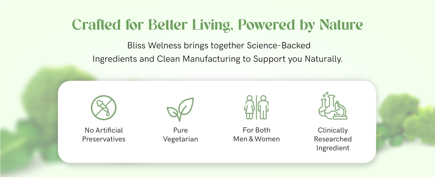 Bliss Welness Alpha Lipoic Acid 300mg | Natural ALA | Universal Antioxidant Liver Health Energy Booster Blood Sugar Management Supplement - 60 Vegetarian Tablets
