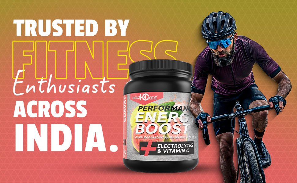 Healthoxide Energy Boost Electrolyte Powder | Guava Flavour | Hydration & Performance Drink Mix with Sodium, Potassium, Vitamin C & Essential Minerals | Instant Energy Drink for Workout, Sports & Recovery | 1kg