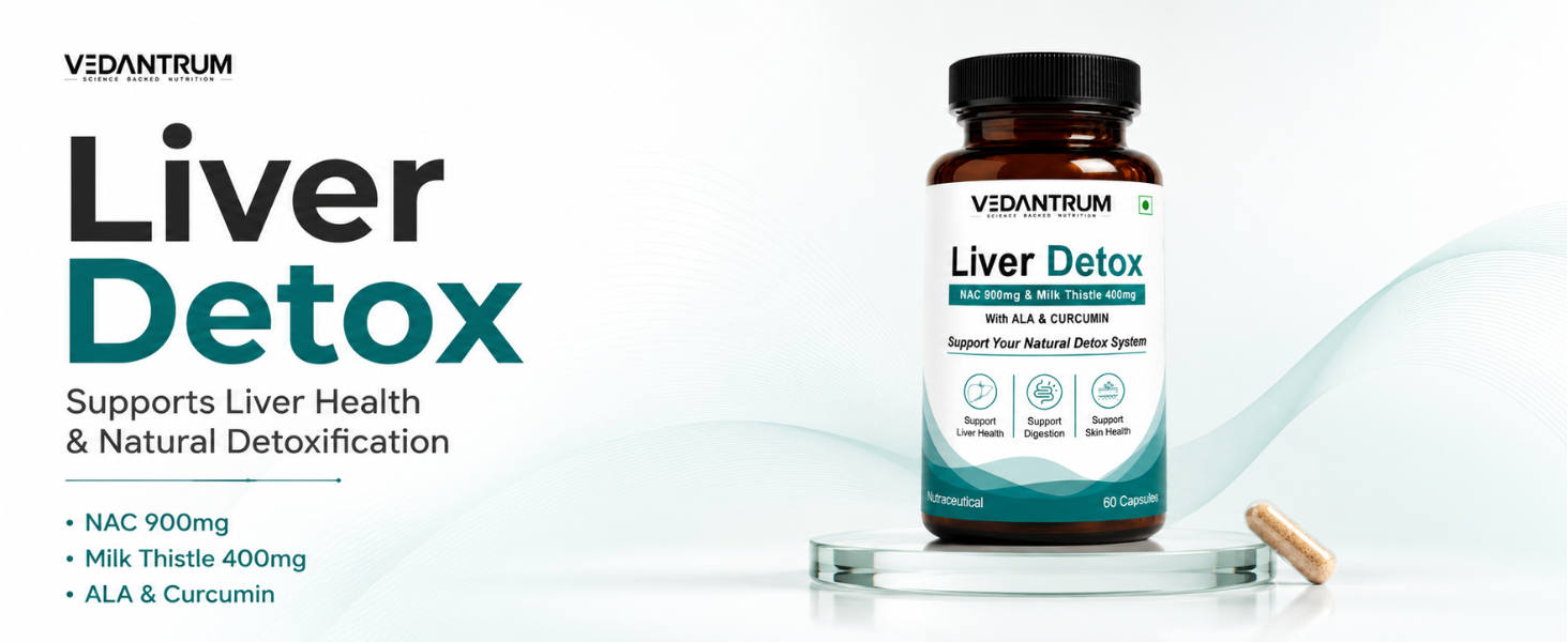 Liver Detox | Supports Liver Health, Natural Detoxification, Digestion & Antioxidant Defense | NAC 900mg + Milk Thistle 400mg + Curcumin + Alpha Lipoic Acid + Dandelion | 60 Capsules