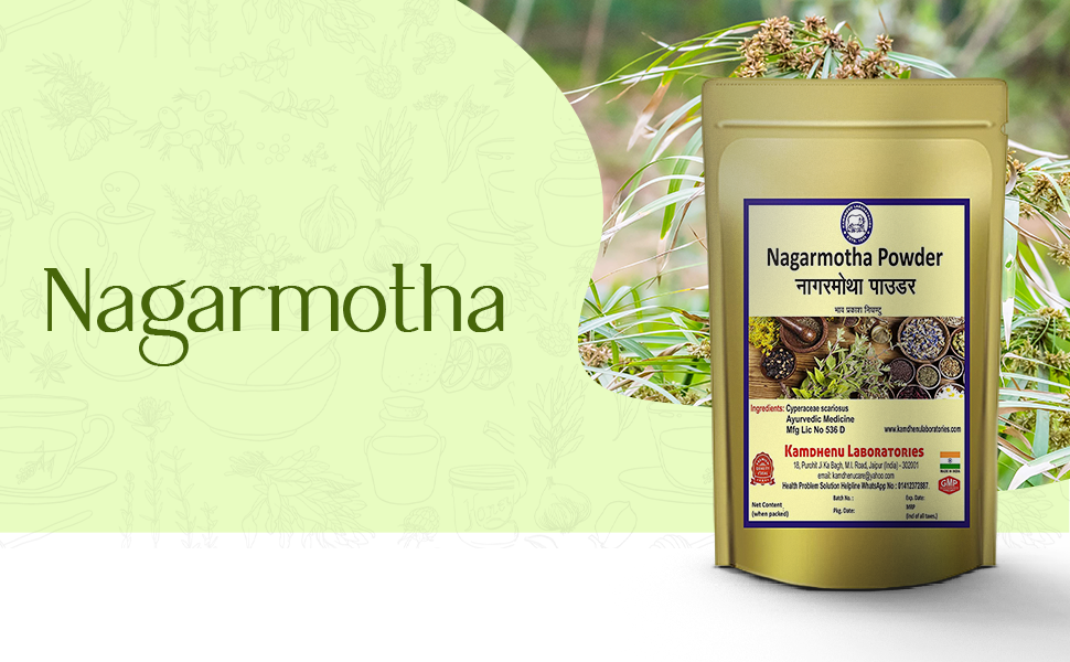 Kamdhenu Laboratories Nagarmotha| 100 grams, Pack of 1 | Nutgrass | Java Grass | Nut Sedge | Mustak |Motha | Tunga For Digestive wellness, Skin and Hair health, General Wellness
