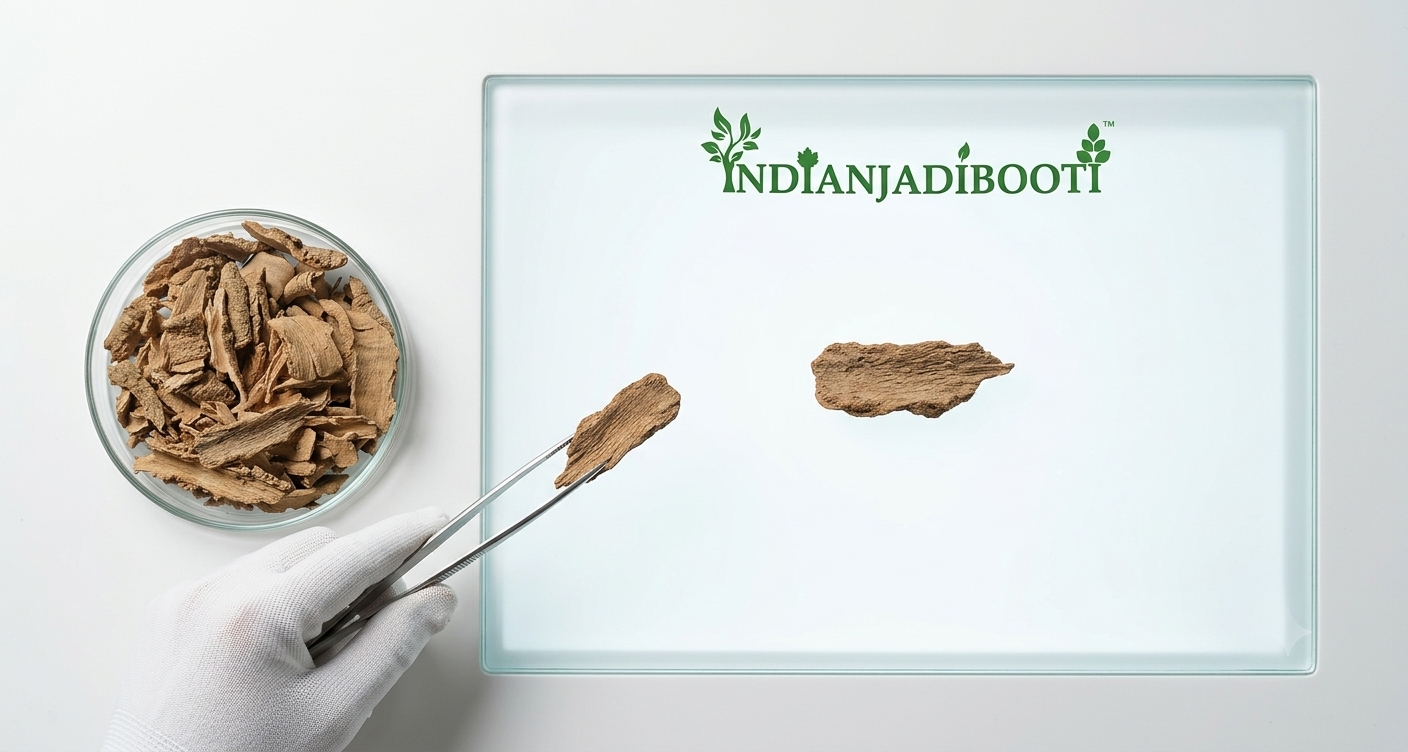IndianJadiBooti Lodh Pathani (Lodhra Bark) - 100g | Symplocos Racemosa | Ayurvedic Herb for Women's Health, PCOS & White Discharge (Leucorrhea) | Natural Face Pack for Acne & Open Pores | Raw
