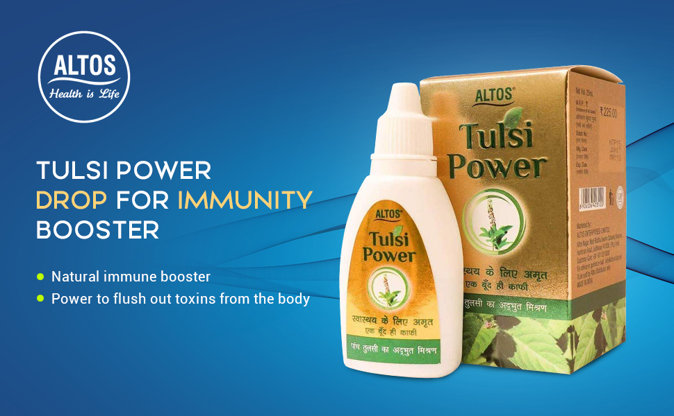 Altos ayurvedic tulsi drop for immunity booster (set of 2 pcs)