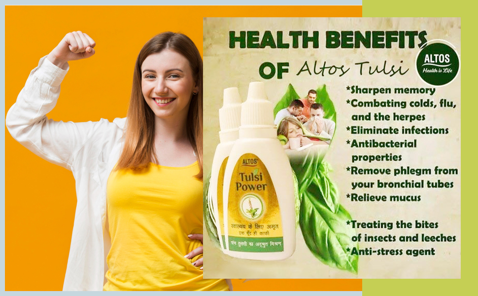 Altos ayurvedic tulsi drop for immunity booster (set of 2 pcs)