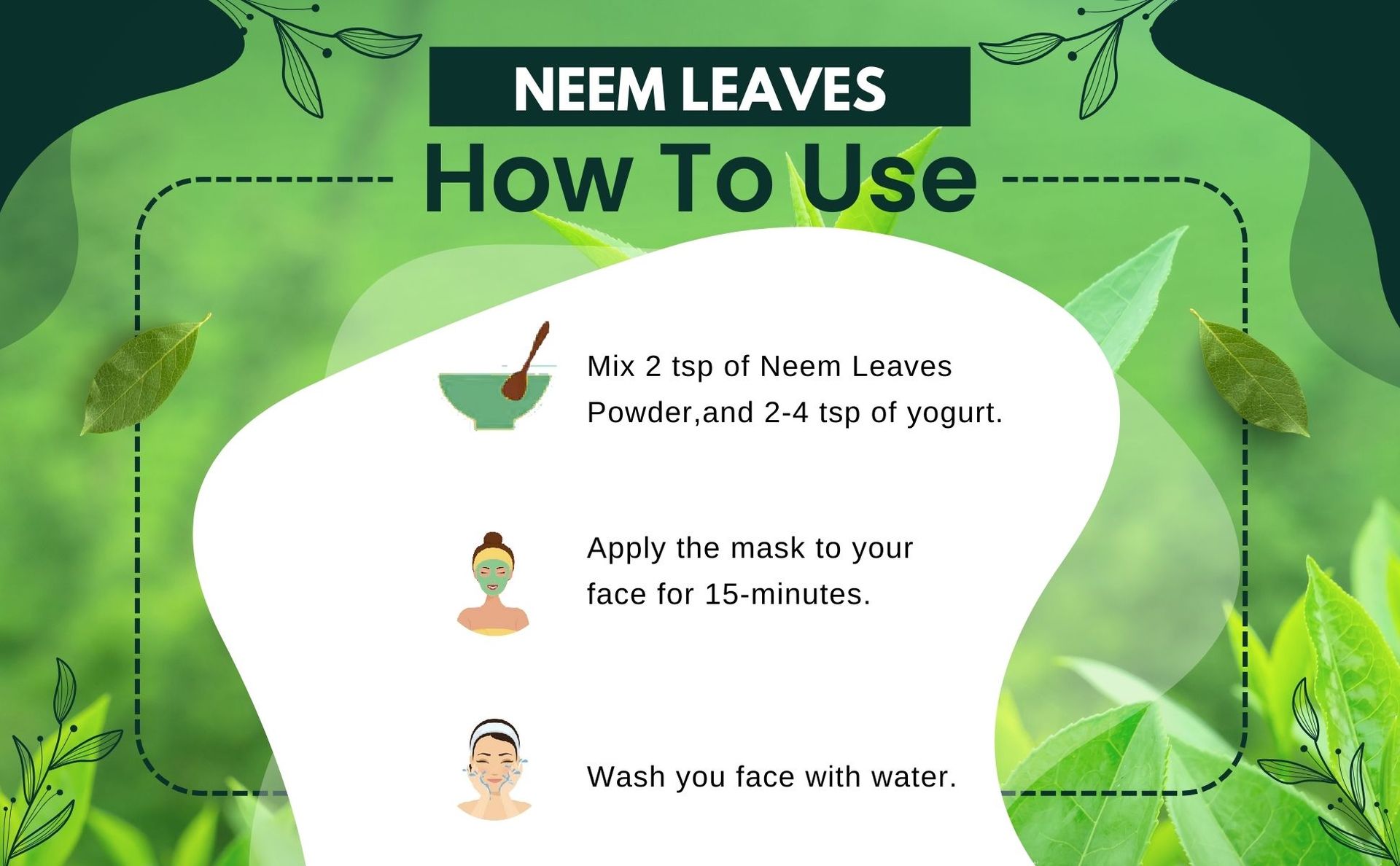 Brijbooti Neem Leaves 200 Gram - Leaf - Neem Leaves Dried for Skin & Eating - Sukhi Neem Patti