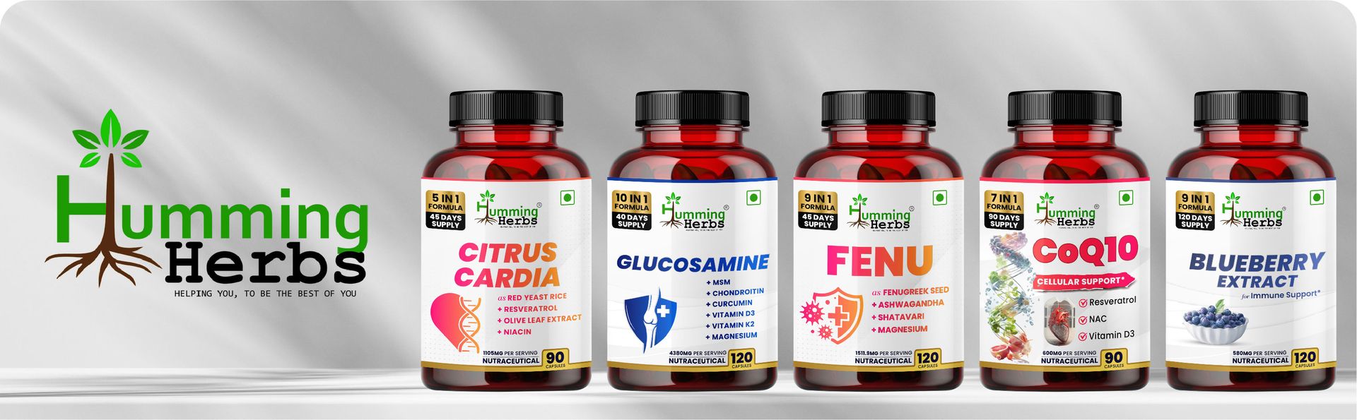 Humming Herbs Saw Palmetto Plus Prostate Support - Enhanced Formula with Quercetin, Turmeric, Pygeum, Vitamins E & B6, Zinc, Selenium for Men's Health