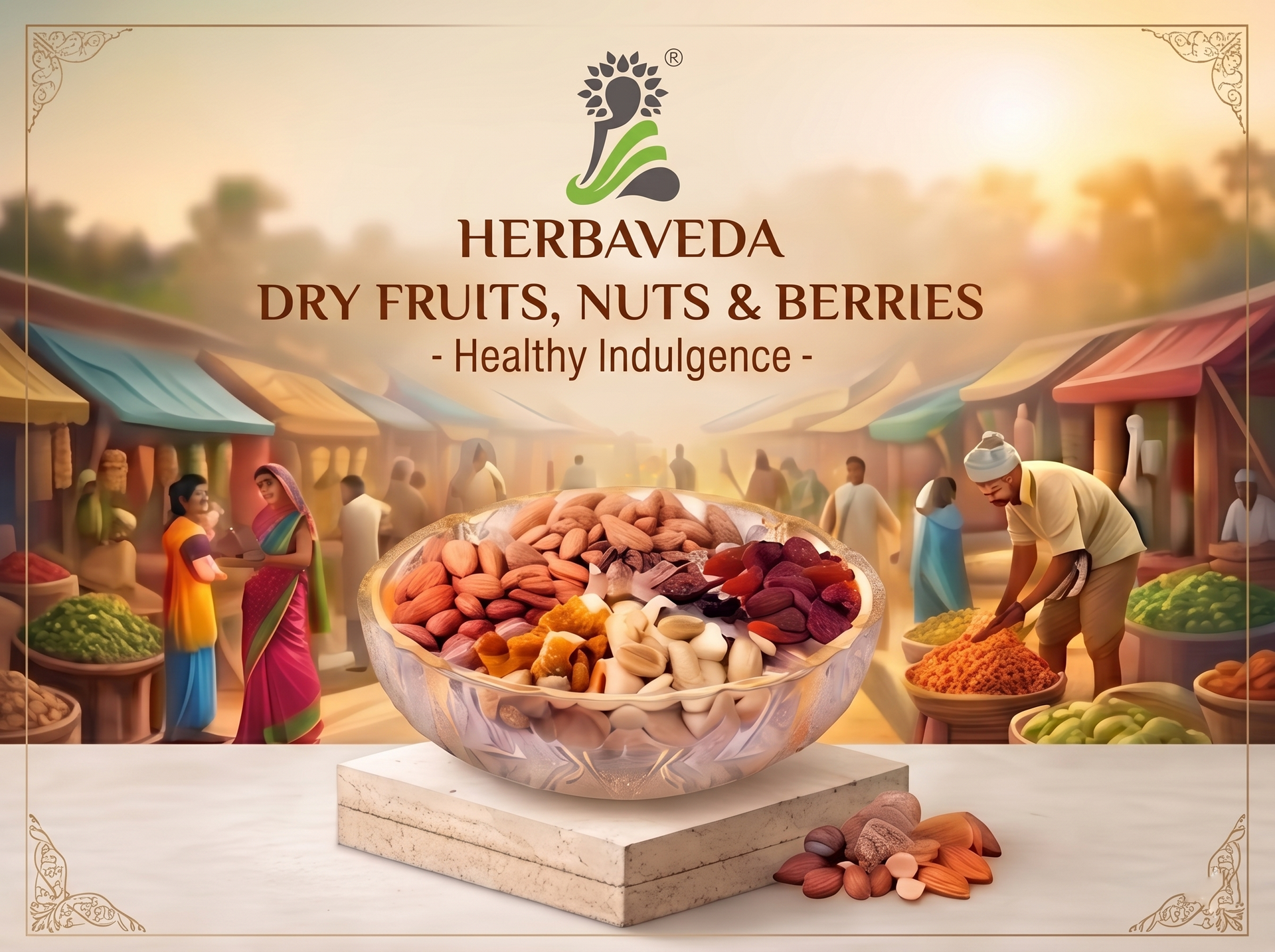 Herbaveda Gokhru Bada (Gokshura) 500g - Pure Tribulus Terrestris Whole Seeds for Men's Wellness, Natural Stamina Traditional Herbal Support, Energy, Vitality & Active Lifestyles