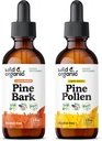 Wild & Organic Pine Bark Tincture 2 fl oz & Pine Pollen Tincture 2 fl oz 2
