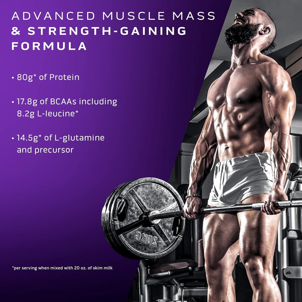 MuscleTech Mass Gainer Protein Powder, Mass-Tech Extreme 2000, Muscle Builder Whey Protein Powder, Protein + Creatine + Carbs, Max-Protein Weight Gainer for Women & Men, Triple Chocolate, 20 lbs 4