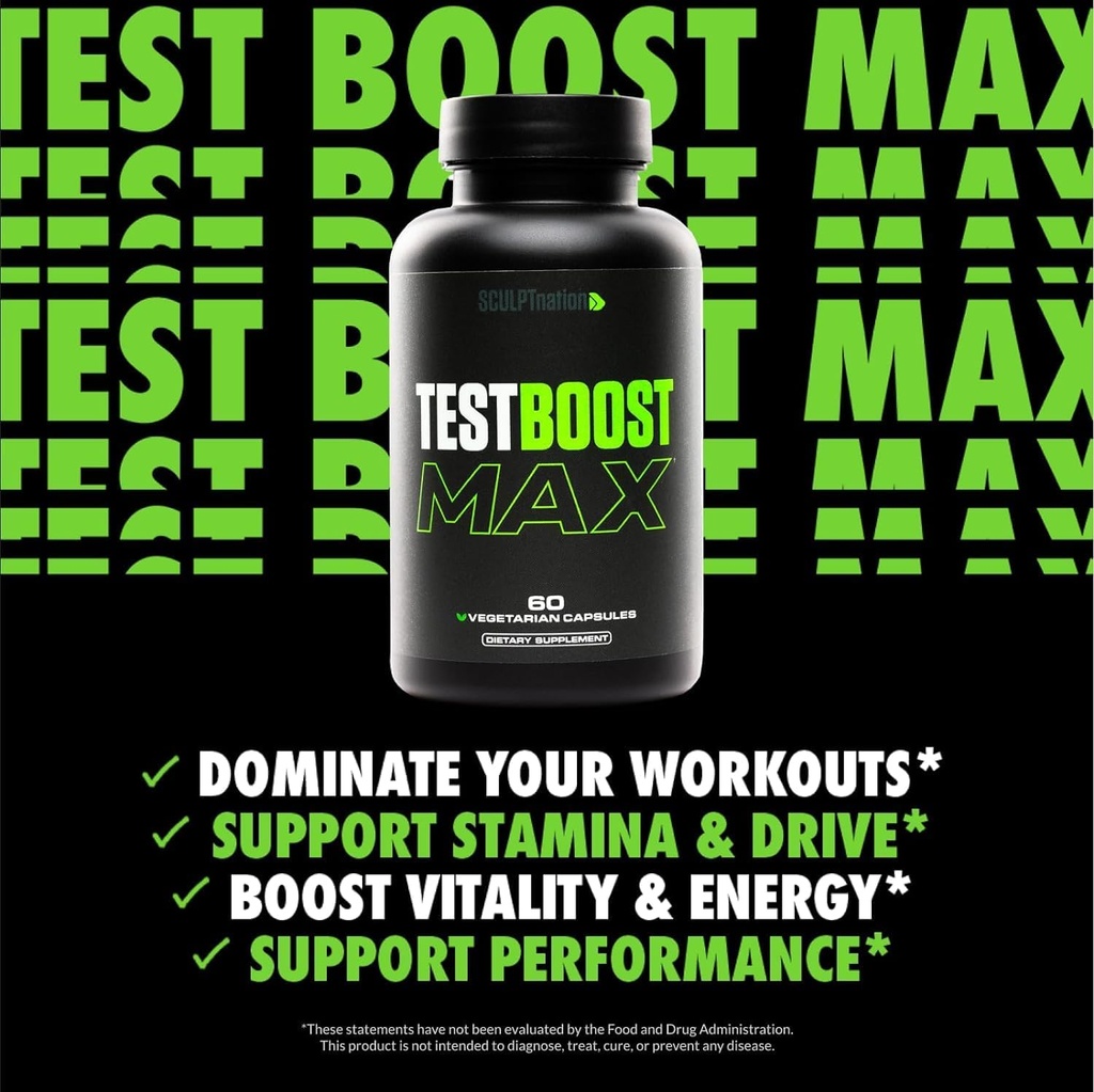Sculpt Nation by V Shred Test Boost Max and Premium Probiotics Bundle 3