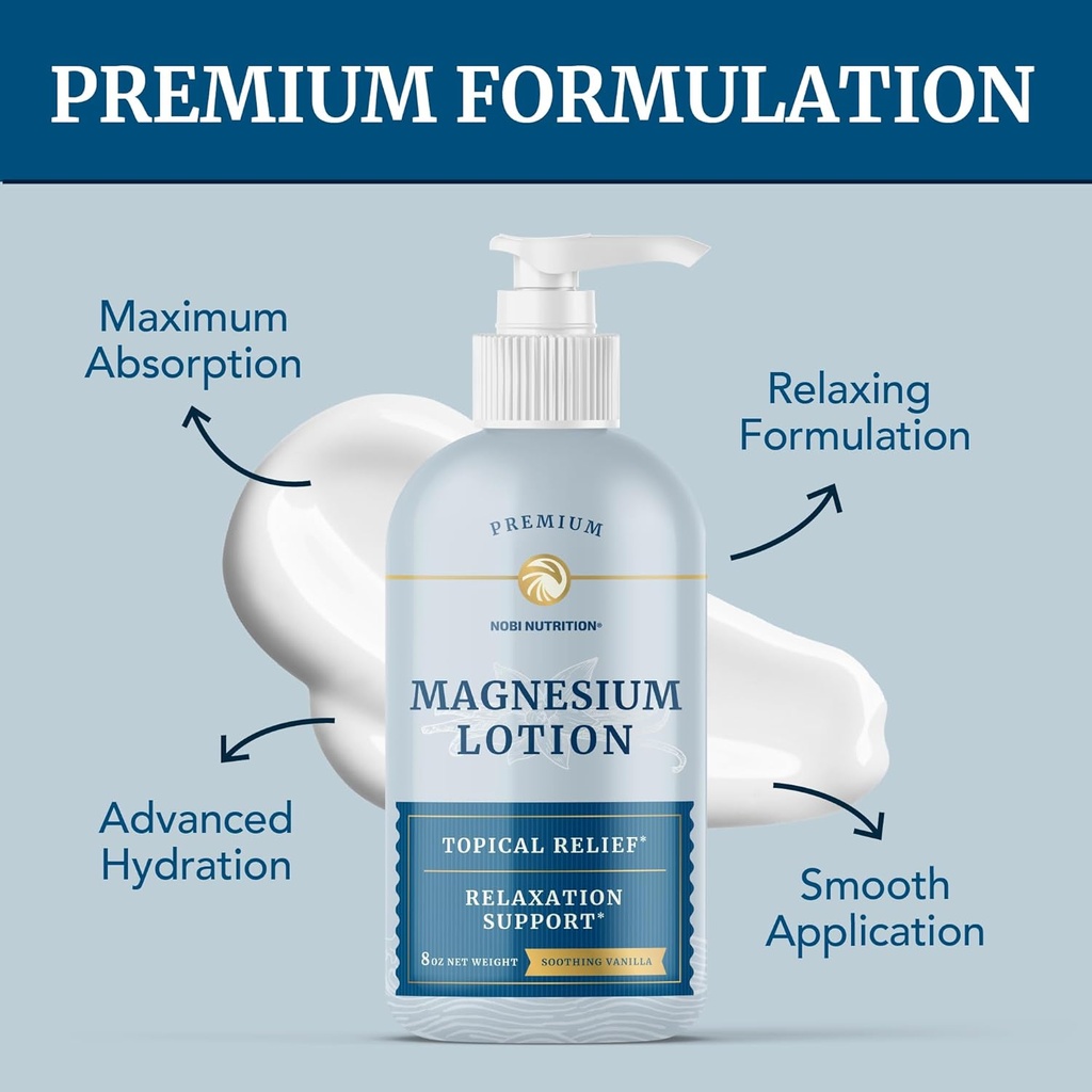 Magnesium Lotion and Magnesium Citrate Supplement | Full Body Magnesium Support for Body and Mind with 8 Fl Oz Topical Magnesium Plus 1 Month Supply Magnesium Complex Pills 6