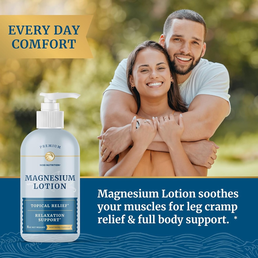 Magnesium Lotion and Magnesium Glycinate Supplement | Full Body Magnesium Support for Body and Mind with 8 Fl Oz Topical Magnesium Plus 500mg Magnesium Glycinate Pills 4
