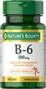 Nature's Bounty Vitamin B6, 100mg, 100 Tablets (Pack of 4) 4