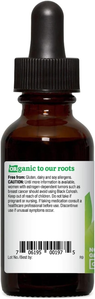 Oregon's Wild Harvest 1:1 Organic Black Cohosh Extract, 1 Fluid Ounce 4