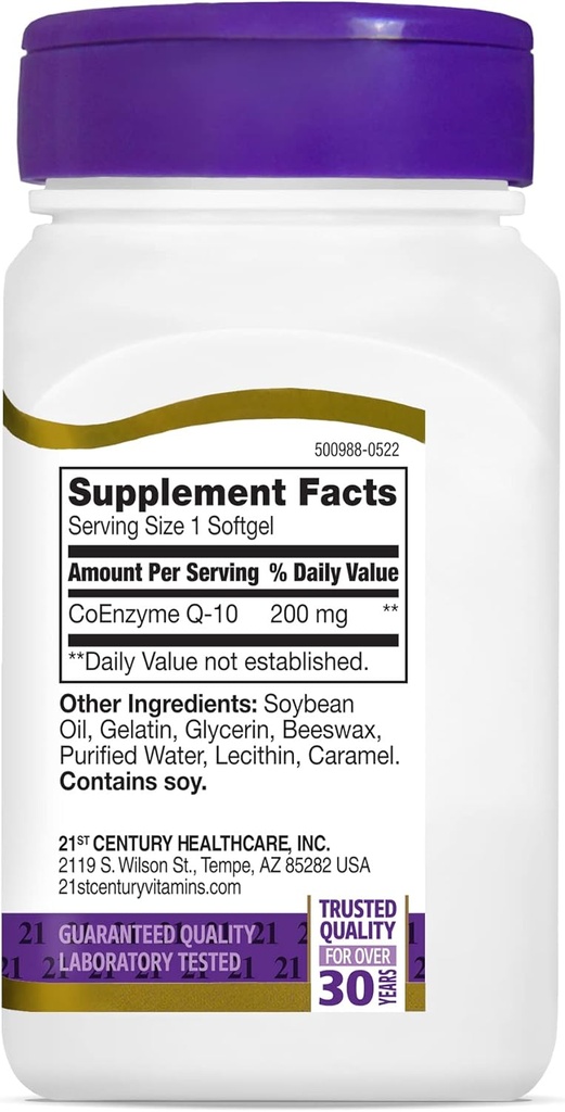 21st Century Co Q10 200 mg Softgels, 90 Count 6