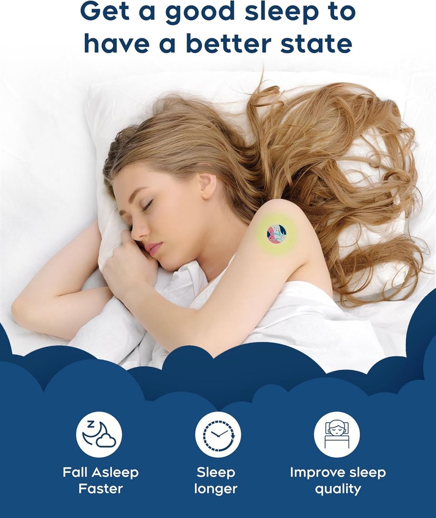 Sleep Patches, 30 Pack Upgraded Deep Sleep Patches for Adults, All Natural Deep Patch, Quick Acting Ingredients, for Men and Women, Easy to Use That Last All Night - Blue - 23 5