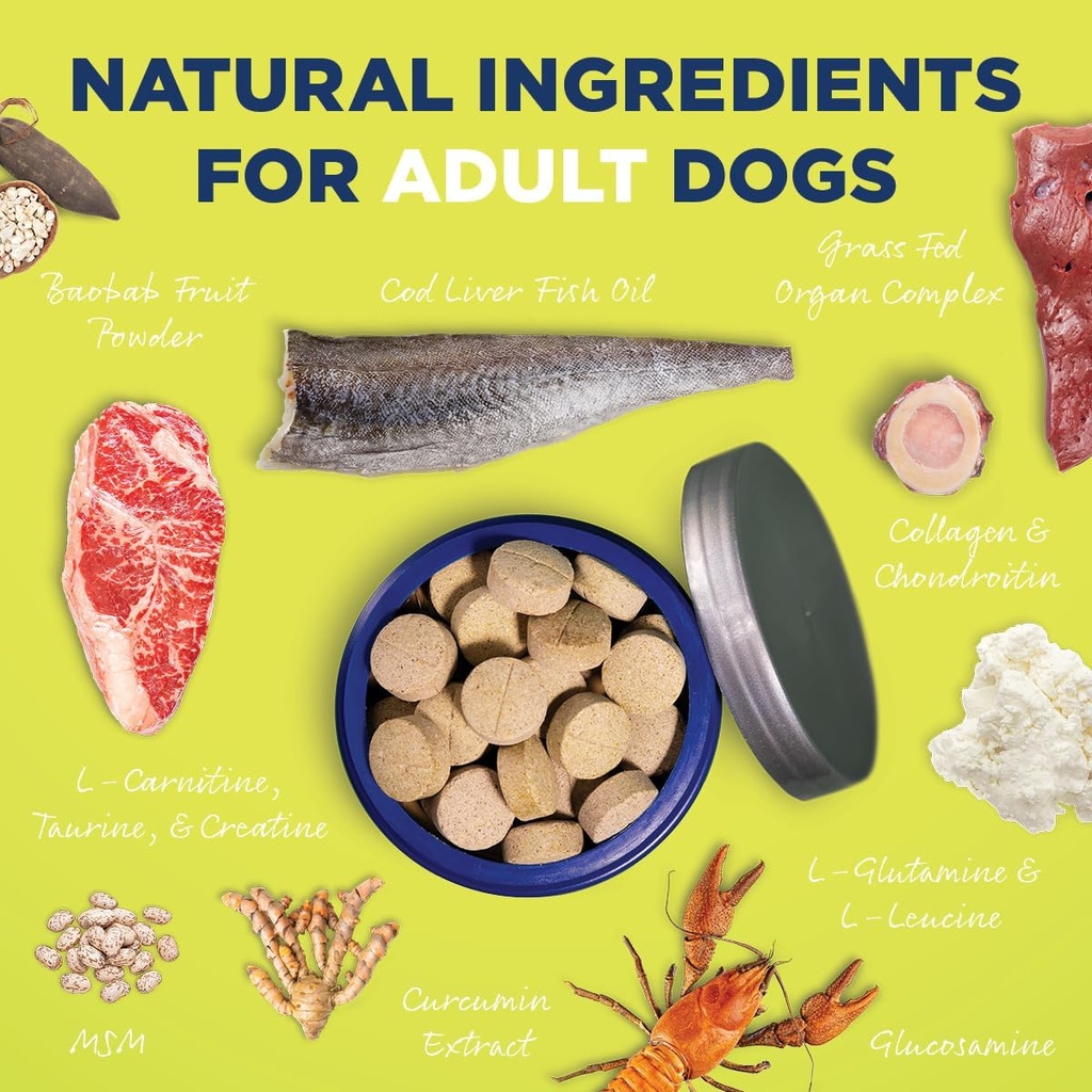 Vetericyn All-in 1 Multifunctional Dog Supplement | Digestive Enzymes + Glucosamine and Chondroitin for Bone and Joint Support + Vitamins, Antioxidants, Prebiotics, Probiotics, and Omegas. 90 Count 4
